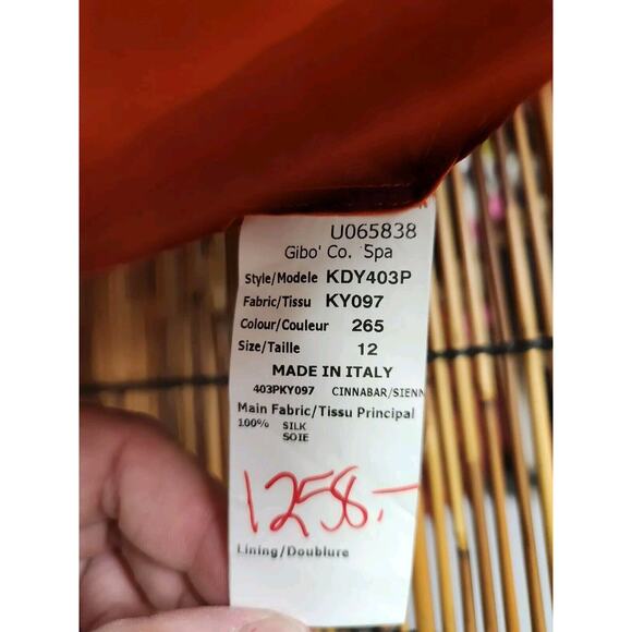 Michael Kors Runway Silk Chiffon Red Snakeskin Strap Harness dress Gown Size 12 - Picture 11 of 14